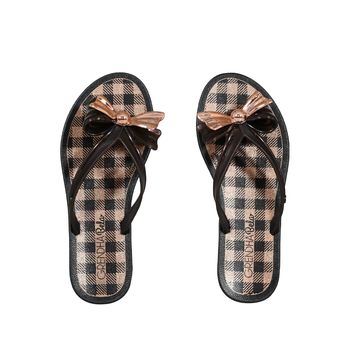 Sandalia-Preta-Kids-Laco-Frontal-|-Grendha-Tamanho--25---Cor--PRETO-0